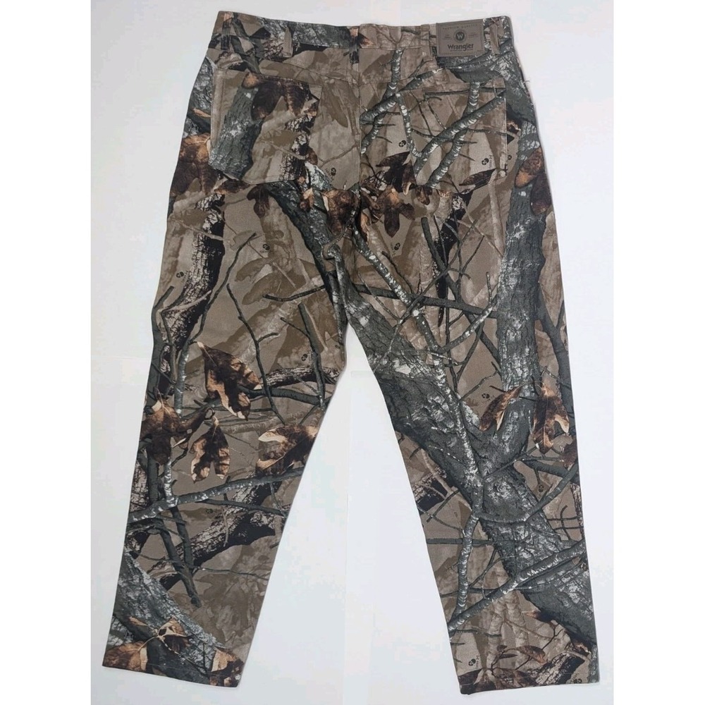 Wrangler Reeltree Fusion 3D Camo Jeans Mens 38x30 Double Knee Hunting 97GR1FS - Picture 5 of 11